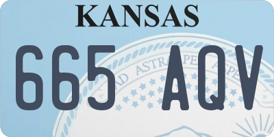 KS license plate 665AQV