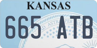 KS license plate 665ATB