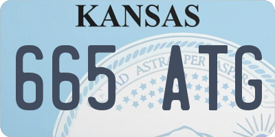 KS license plate 665ATG