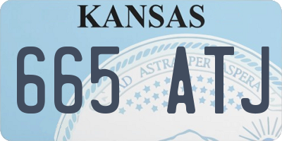 KS license plate 665ATJ