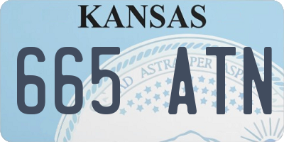 KS license plate 665ATN