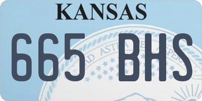 KS license plate 665BHS