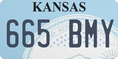 KS license plate 665BMY