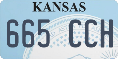KS license plate 665CCH