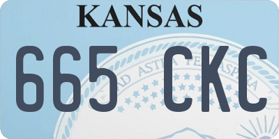 KS license plate 665CKC