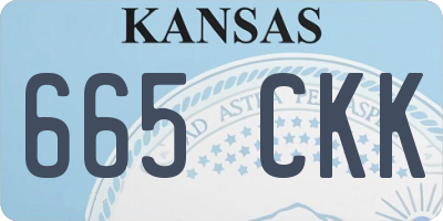 KS license plate 665CKK