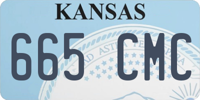 KS license plate 665CMC