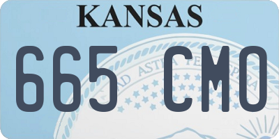 KS license plate 665CMO