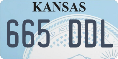 KS license plate 665DDL