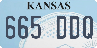 KS license plate 665DDQ