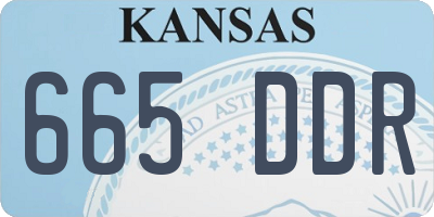 KS license plate 665DDR