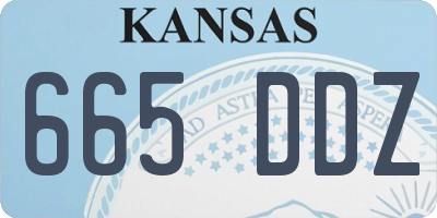 KS license plate 665DDZ