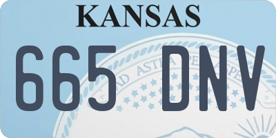KS license plate 665DNV