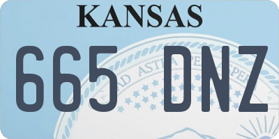 KS license plate 665DNZ