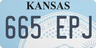 KS license plate 665EPJ