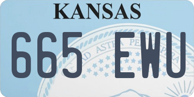 KS license plate 665EWU