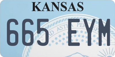 KS license plate 665EYM