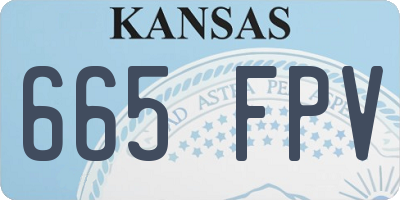 KS license plate 665FPV