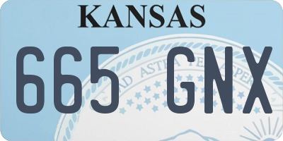 KS license plate 665GNX
