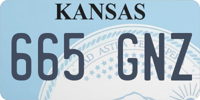 KS license plate 665GNZ