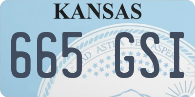 KS license plate 665GSI