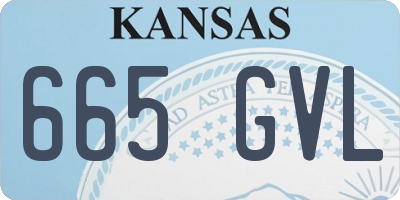 KS license plate 665GVL