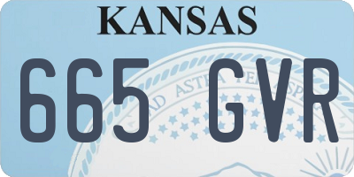 KS license plate 665GVR