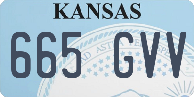 KS license plate 665GVV