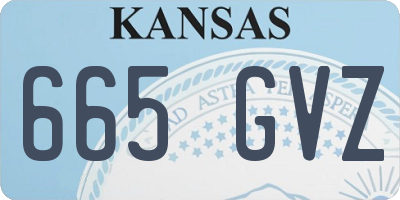 KS license plate 665GVZ