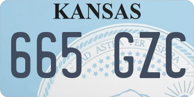 KS license plate 665GZC