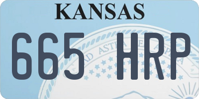 KS license plate 665HRP