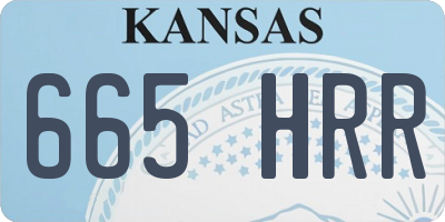 KS license plate 665HRR