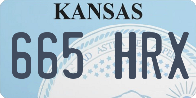 KS license plate 665HRX