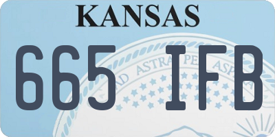 KS license plate 665IFB
