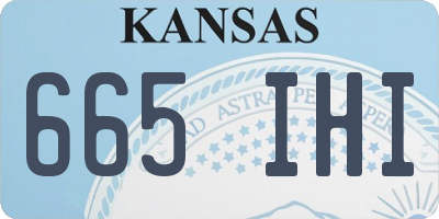 KS license plate 665IHI