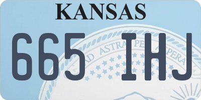 KS license plate 665IHJ