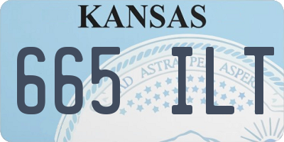 KS license plate 665ILT