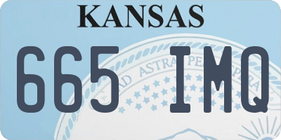KS license plate 665IMQ
