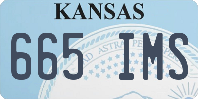 KS license plate 665IMS