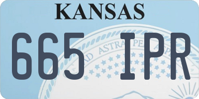 KS license plate 665IPR