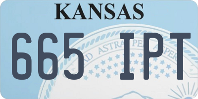 KS license plate 665IPT