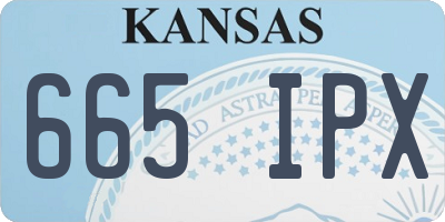 KS license plate 665IPX