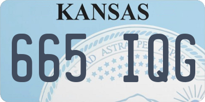 KS license plate 665IQG