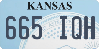 KS license plate 665IQH