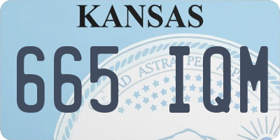 KS license plate 665IQM