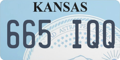 KS license plate 665IQQ