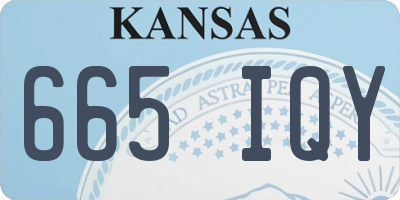 KS license plate 665IQY