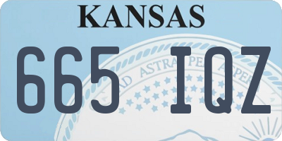 KS license plate 665IQZ