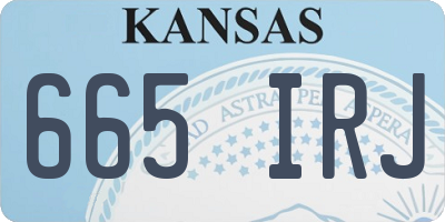 KS license plate 665IRJ