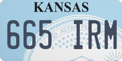 KS license plate 665IRM